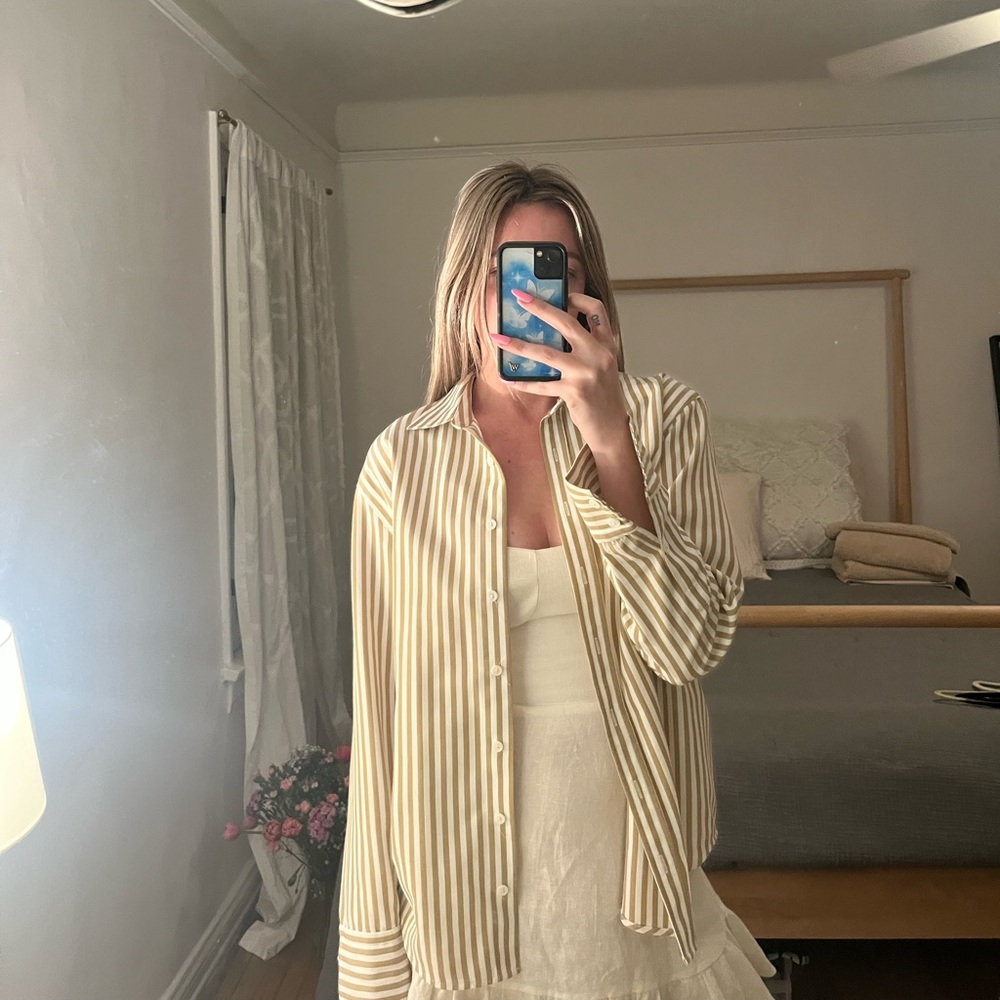 reformation parker relaxed shirt